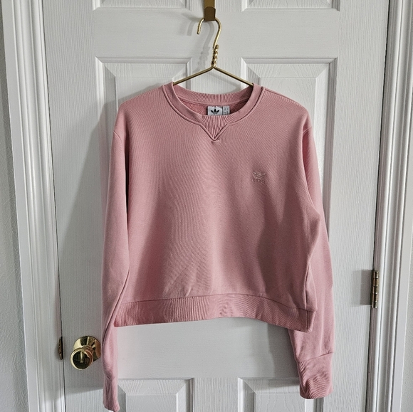 Adidas Light Pink Sweatshirt/Sweater - Picture 1 of 8